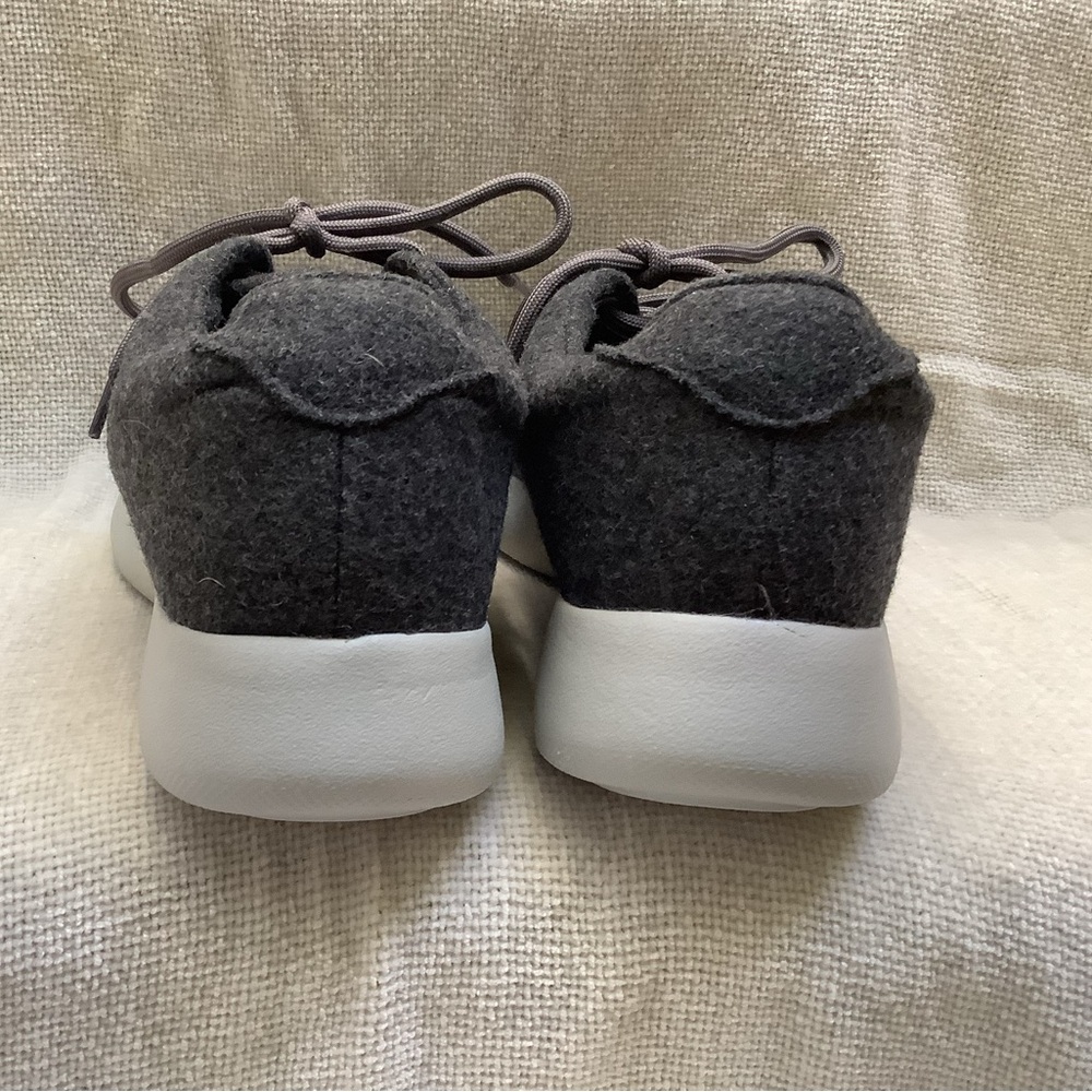 Time and Tru Gray Lace-Up Sneakers Shoes-Wool Like Fabric-Memory Foam-9M-NWT - Picture 7 of 14